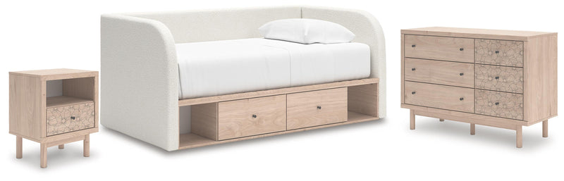 Arloster Twin Day Bed with Storage, Dresser and Nightstand - PCB1566B16
