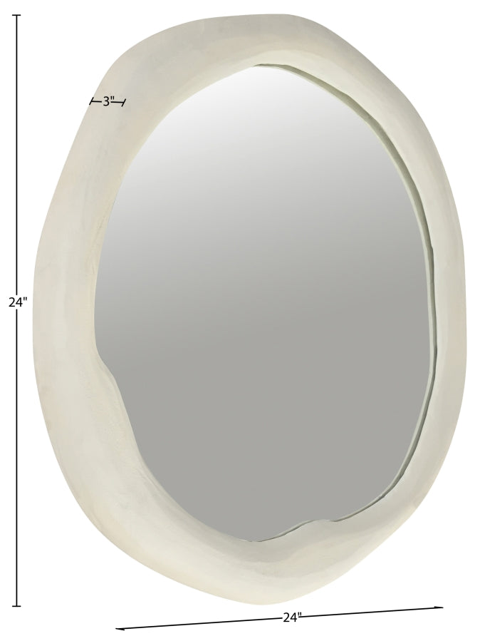 Armada Aluminum Framed Mirror in Cream - 66075Cream-M24