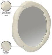 Armada Aluminum Framed Mirror in Cream - 66075Cream-M36