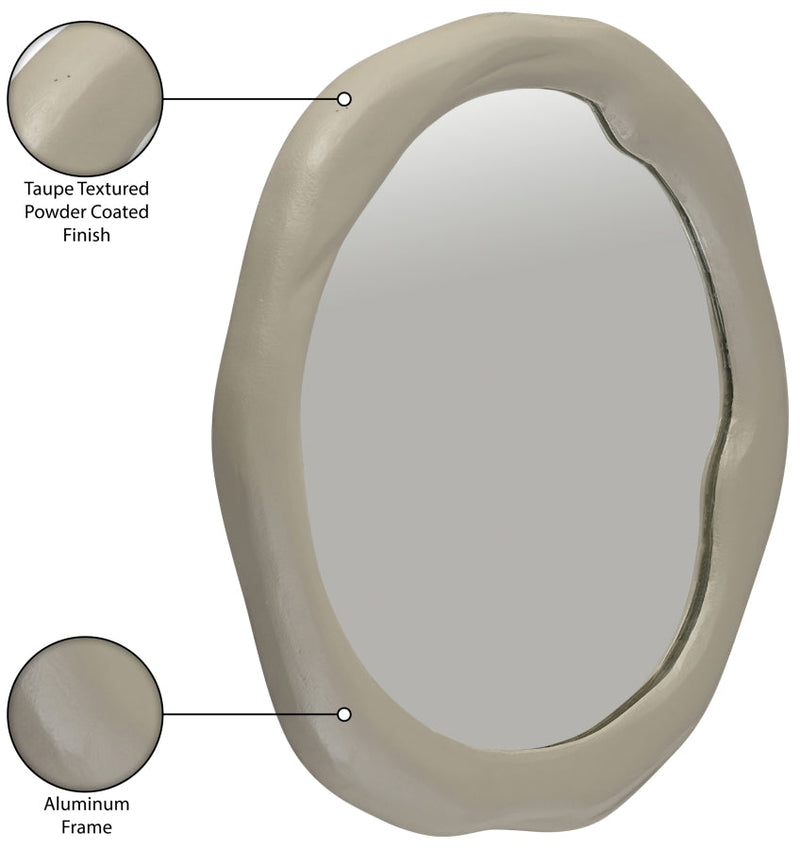 Armada Aluminum Framed Mirror in Taupe - 66075Taupe-M24