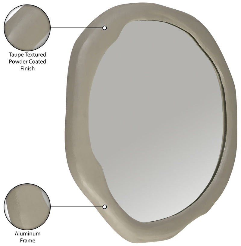 Armada Aluminum Framed Mirror in Taupe - 66075Taupe-M36