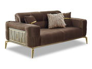 Armoni 72" Wide Square Arm Extendable Loveseat - Gate FurnitureLoveseat