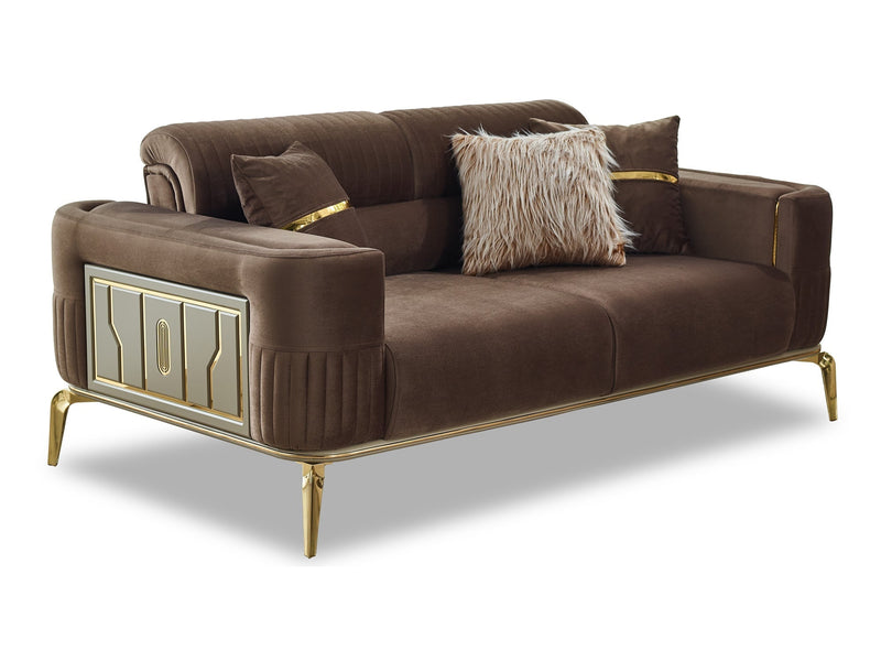 Armoni 72" Wide Square Arm Extendable Loveseat - Gate FurnitureLoveseat