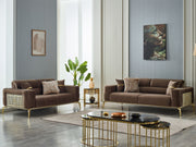 Armoni 72" Wide Square Arm Extendable Loveseat - Gate FurnitureLoveseat