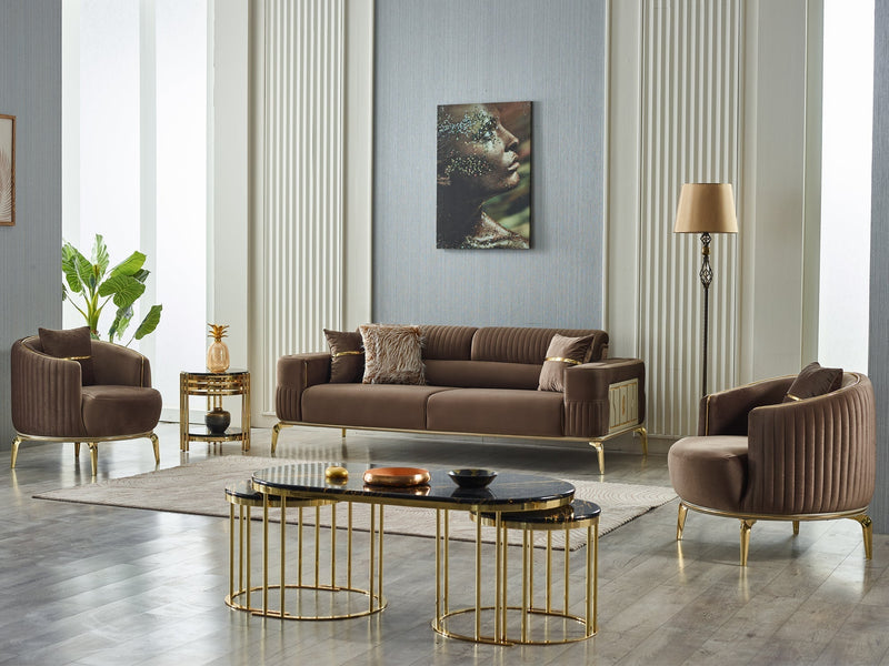 Armoni 90" Wide Square Arm Extendable Sofa - Gate FurnitureSofas