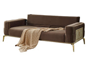 Armoni 90" Wide Square Arm Extendable Sofa - Gate FurnitureSofas