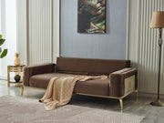 Armoni 90" Wide Square Arm Extendable Sofa - Gate FurnitureSofas
