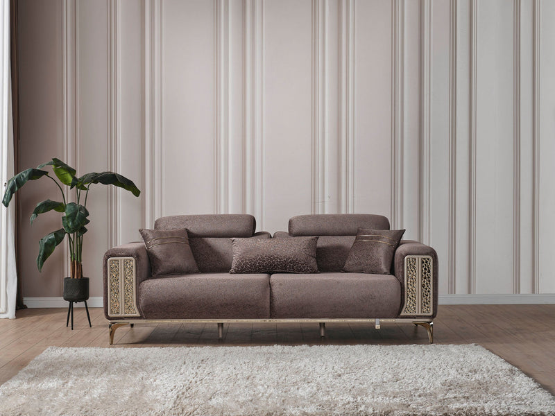 Armoni Elf 3-pieces (Sofa & Loveseat & Chair) Livingroom in Beige - 200-ELIF-ARM-A530-321