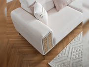 Armoni Elf 3-pieces (Sofa & Loveseat & Chair) Livingroom in White - 200-ELIF-ARM-A534-321