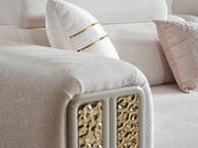 Armoni Elf 3-pieces (Sofa & Loveseat & Chair) Livingroom in White - Grey - 200-ELIF-ARM-A535-321