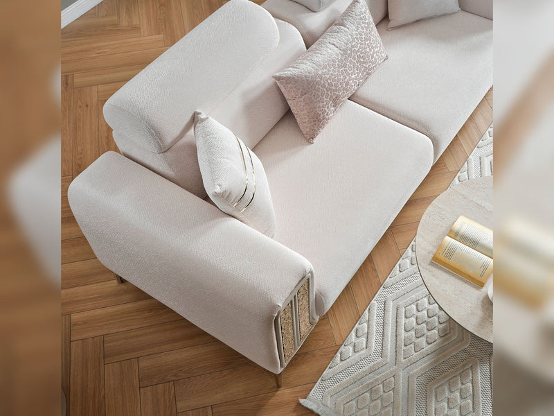 Armoni Elf Convertible Loveseat in Grey - 200-ELIF-ARM-A535-2