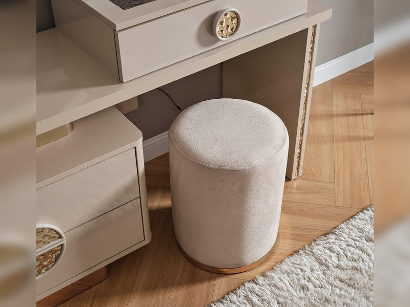 Armoni Elf Dresser With Mirror & Ottoman - 200-ELIF-ARM-A531-DR