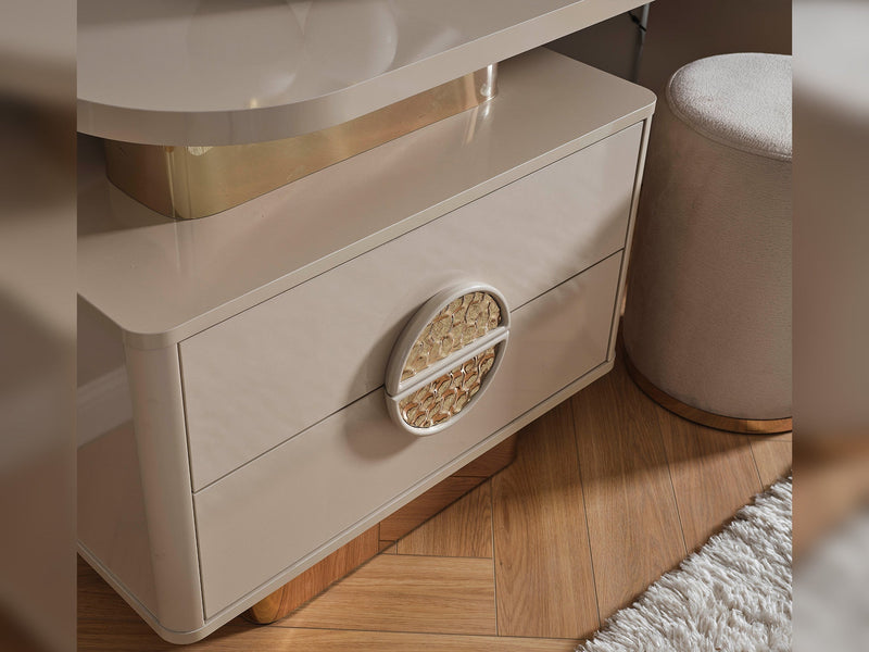 Armoni Elf Dresser With Mirror & Ottoman - 200-ELIF-ARM-A531-DR