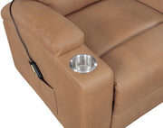 Armstrong Faux Leather Power Lift Massage Recliner Camel - 609476P