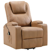 Armstrong Faux Leather Power Lift Massage Recliner Camel - 609476P