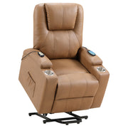 Armstrong Faux Leather Power Lift Massage Recliner Camel - 609476P