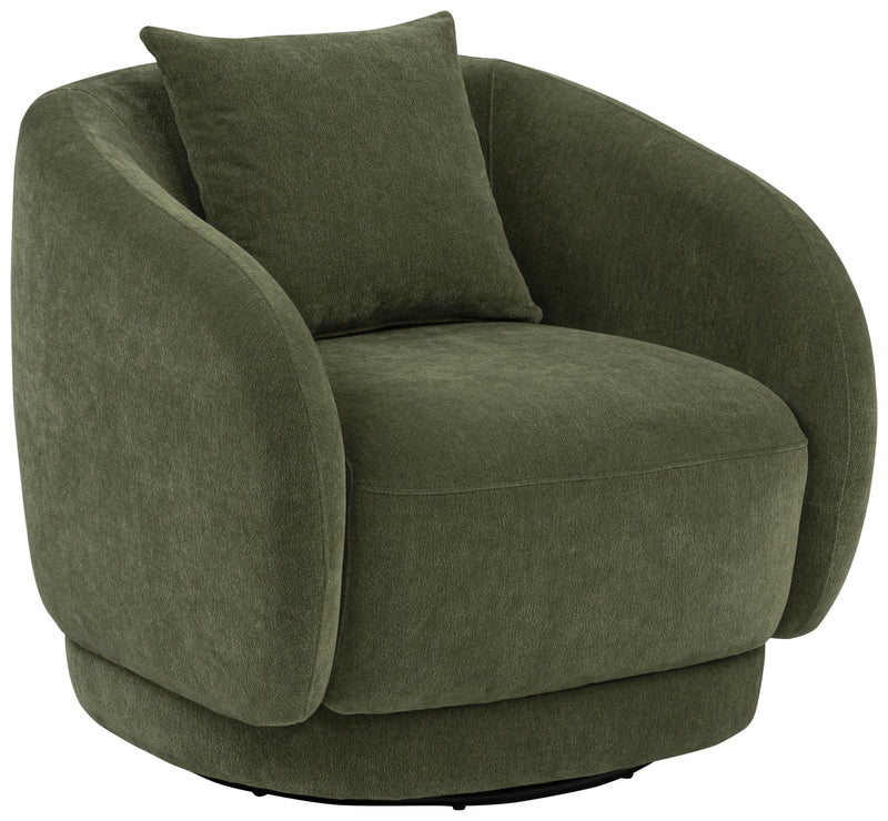Arnaud Chenille Upholstered Swivel Accent Chair Green - 902487