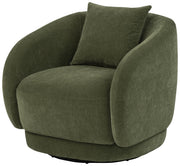 Arnaud Chenille Upholstered Swivel Accent Chair Green - 902487