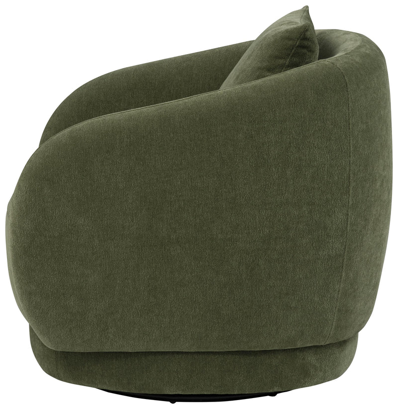 Arnaud Chenille Upholstered Swivel Accent Chair Green - 902487