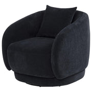 Arnaud Chenille Upholstered Swivel Accent Chair Navy - 903487