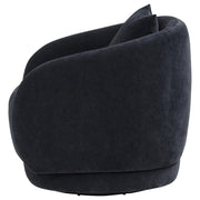 Arnaud Chenille Upholstered Swivel Accent Chair Navy - 903487
