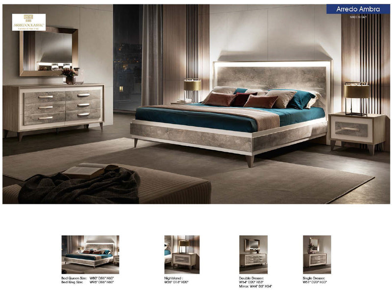 Arredoambra Bedroom By Arredoclassic Set - Gate Furniture