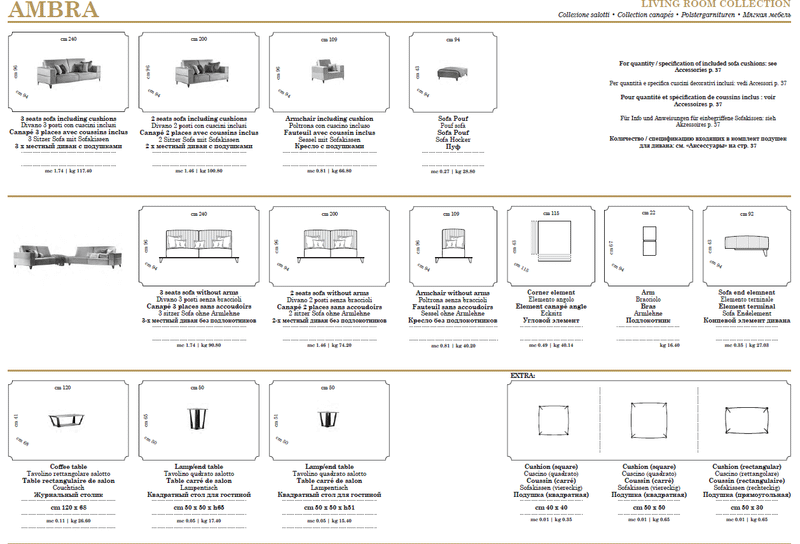 Arredoambra Living By Arredoclassic, Italy Set - Gate Furniture
