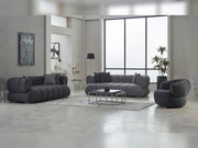 Arthur 3-pieces (Sofa & Loveseat & Chair) Livingroom in Black - 200-SIM-ART-ERATO16-321