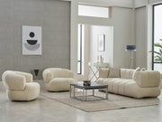 Arthur 3-pieces (Sofa & Loveseat & Chair) Livingroom in Cream - 200-SIM-ART-ERATO08-321