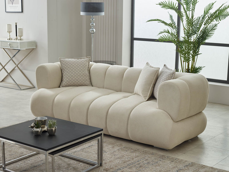 Arthur 3-pieces (Sofa & Loveseat & Chair) Livingroom in Cream - 200-SIM-ART-ERATO08-321