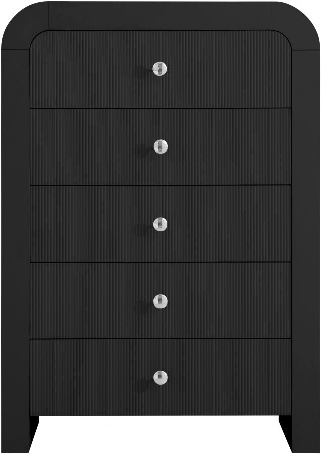 Artisto Ash Veneer Chest in Black - 888Black-CH