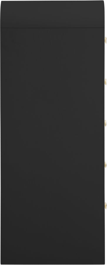 Artisto Ash Veneer Chest in Black - 888Black-CH