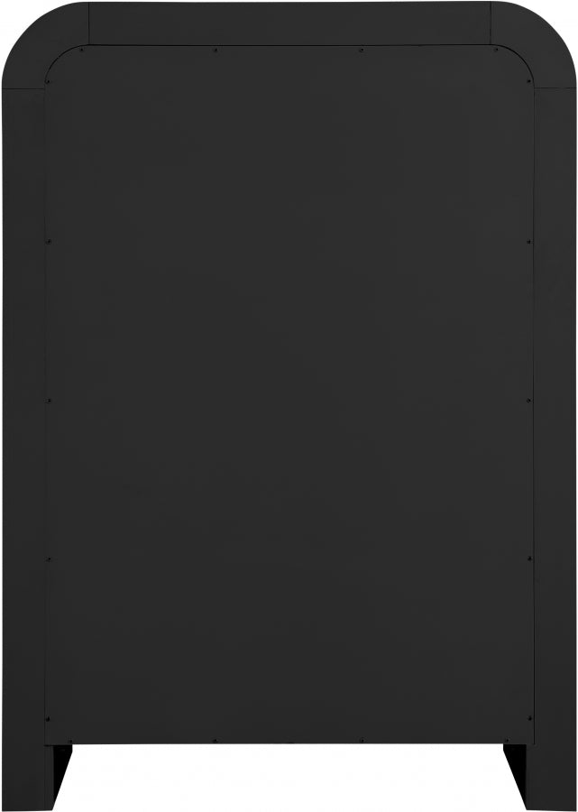 Artisto Ash Veneer Chest in Black - 888Black-CH