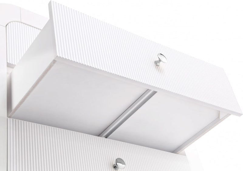 Artisto Ash Veneer Chest in White - 888White-CH
