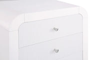 Artisto Ash Veneer Chest in White - 888White-CH