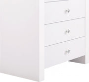 Artisto Ash Veneer Chest in White - 888White-CH
