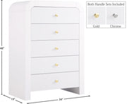 Artisto Ash Veneer Chest in White - 888White-CH