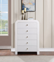 Artisto Ash Veneer Chest in White - 888White-CH