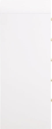 Artisto Ash Veneer Chest in White - 888White-CH