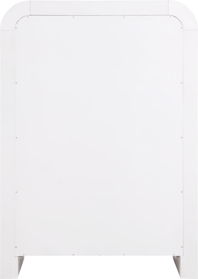 Artisto Ash Veneer Chest in White - 888White-CH