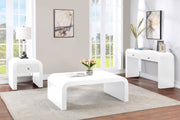 Artisto Ash Veneer Coffee Table in White - 888White-CT