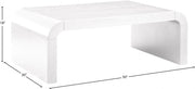 Artisto Ash Veneer Coffee Table in White - 888White-CT