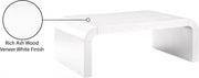 Artisto Ash Veneer Coffee Table in White - 888White-CT