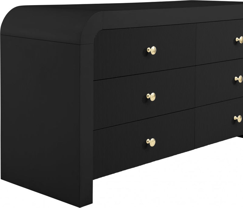 Artisto Ash Veneer Dresser in Black - 888Black-D