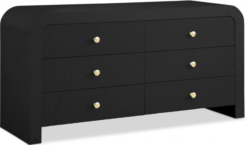 Artisto Ash Veneer Dresser in Black - 888Black-D