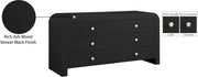 Artisto Ash Veneer Dresser in Black - 888Black-D