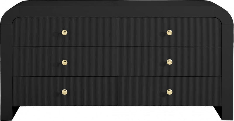 Artisto Ash Veneer Dresser in Black - 888Black-D