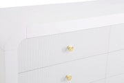 Artisto Ash Veneer Dresser in White - 888White-D