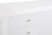 Artisto Ash Veneer Dresser in White - 888White-D