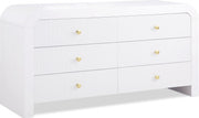 Artisto Ash Veneer Dresser in White - 888White-D